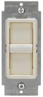 Leviton C28-06672-1LT Slide Dimmer, 120 A, 150 W, CFL, Halogen, Incandescent, LED Lamp, Light Almond