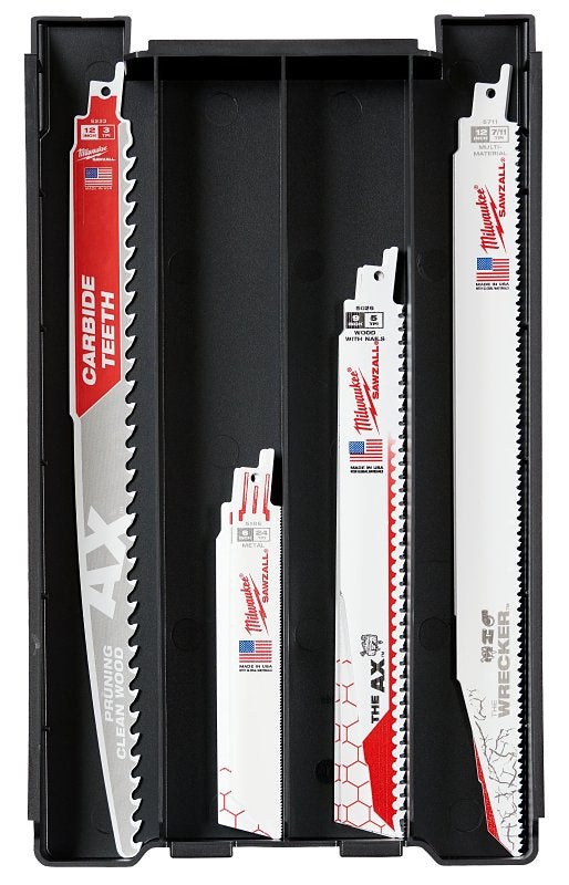 Milwaukee 49-22-5641 Reciprocating Saw Blade Kit, 15-Piece, Carbide Tipped/HSS