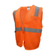 Radwear SV2ZOM-3X Economy Safety Vest, 3XL, Unisex, Fits to Chest Size: 32 in, Polyester, High-Visibility Orange
