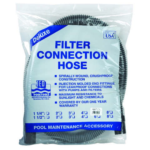 JED Pool Tools Deluxe Filter Connection Hose 1.25 in. W X 6 ft. L