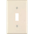 Leviton Almond 1 gang Plastic Toggle Wall Plate 1 pk