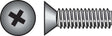 HILLMAN No. 10-24 X 3/4 in. L Phillips Flat Head Zinc-Plated Steel Machine Screws 100 pk
