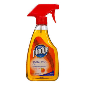 Pledge Revitalizing Oil Orange Scent Furniture Polish 16 oz Spray, Pack of 6