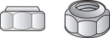 Hillman 5/8 in. Zinc-Plated Steel USS Nylon Lock Nut 25 pk