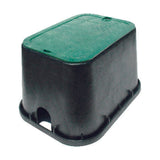 NDS 21 in. W X 12-1/4 in. H Rectangular Valve Box with Overlapping Cover Black/Green