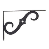 Hampton Black Steel Shelf Support 12 Ga. 10 in. L 100 lb, Pack of 6