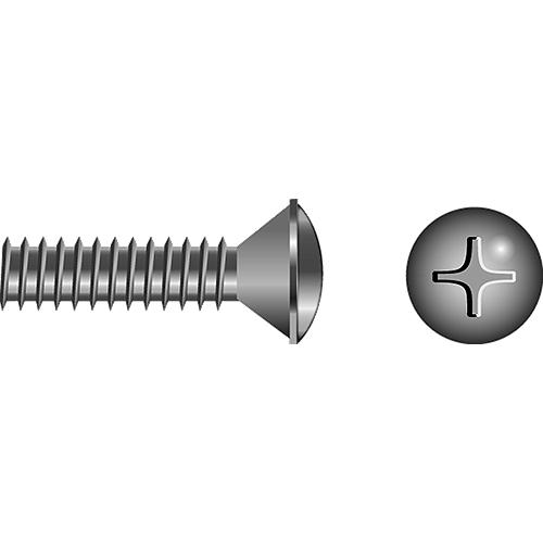 Phillips Machine Screw - Oval Head, 5/16″-18 x 1-1/2″