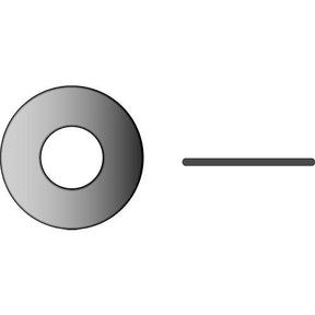 Flat Washer, M4, 0.8 mm Thick, OD 9 mm