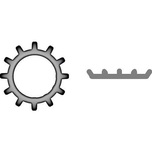 Stainless External Tooth Lock Washer3/8"