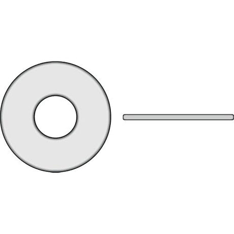 Nylon Flat Washer1/2", 0.62" Thick, OD 1-1/4"