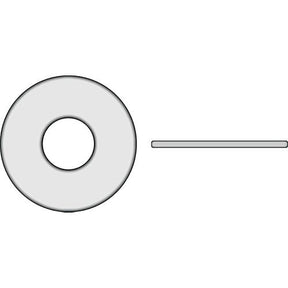 Nylon Flat Washer3/8″, 0.62″ Thick, OD 1″