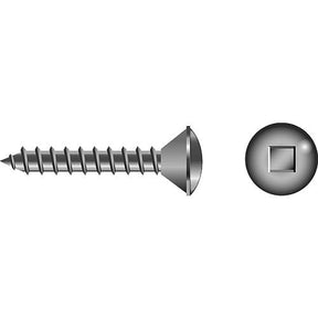 Square Tapping Screw - Oval Head#10 x 1″