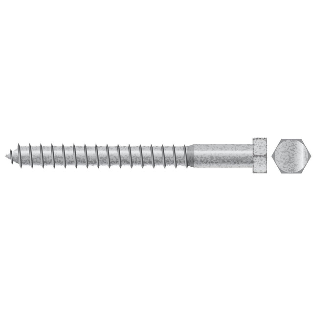 Lag Screw, 1/4 x 2"