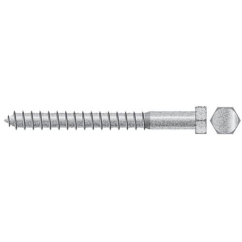 Lag Screw, 5/16 x 4″