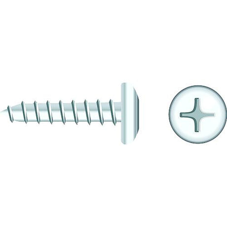 Seachoice 01766 Chrome Plated SS Phillips Tapping Screw - Pan Head, #10 x 1/2″