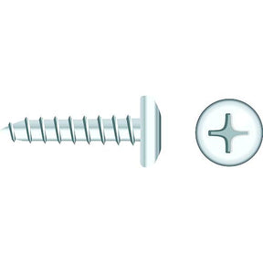 Seachoice 01810 Chrome Plated SS Phillips Tapping Screw - Pan Head, #14 x 1″