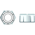 Seachoice 01777 Nylon Insert Chrome Plated SS Locknut, 1/4-20