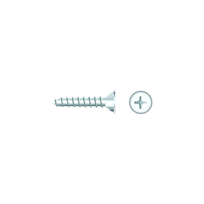 Seachoice 01784 Chrome Plated SS Phillips Tapping Screw - Flat Head, #6 x 1/2"