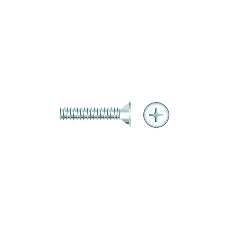 Seachoice 01789 Chrome Plated SS Phillips Machine Screw - Flat Head, 1/4-20 x 1"