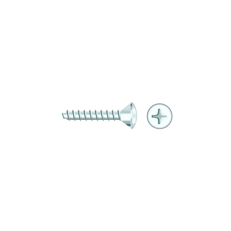 Seachoice 01800 Chrome Plated SS Phillips Tapping Screw - Oval Head, #8 x 1/2"