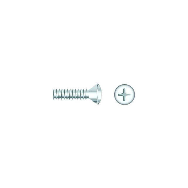 Seachoice 01808 Chrome Plated SS Phillips Machine Screw - Oval Head, 8-32 x 2"