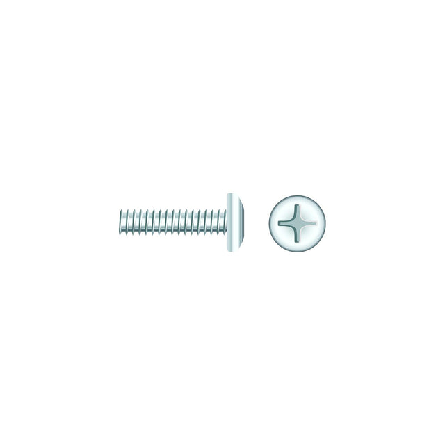 Seachoice 01814 Chrome Plated SS Phillips Machine Screws - Pan Head, 1/4-20 x 2"