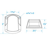 Seachoice LED Bi-Color Bow Light - Die Cast Zamak
