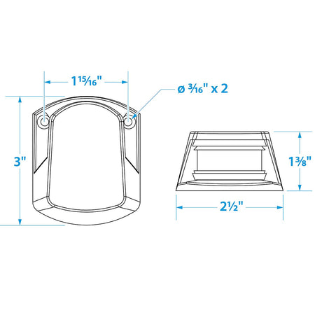 Seachoice LED Bi-Color Bow Light - Die Cast Zamak