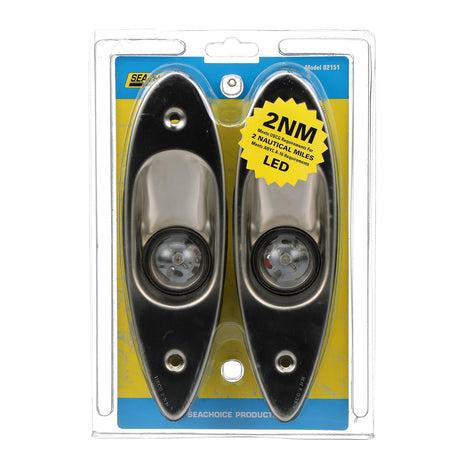 Seachoice LED Flush Mount Side Lights (Sold as Pair)