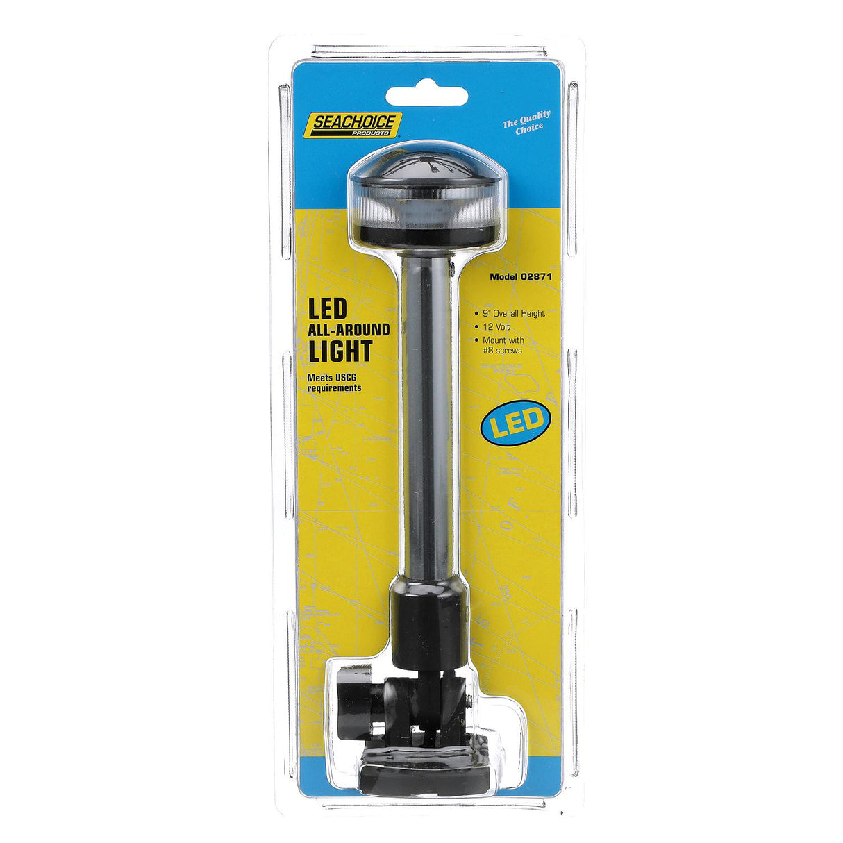 Seachoice LED Fold-Down All-Round Light 8-7/8" High