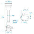 Seachoice LED Fold-Down All-Round Light 8-7/8″ High