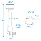 Seachoice LED Fold-Down All-Round Light 8-7/8" High