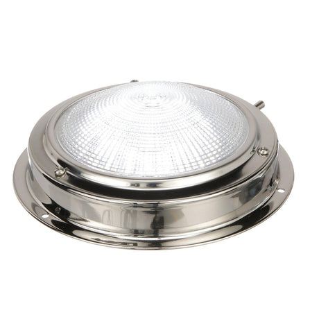 Seachoice Polished Stainless Steel Bright White LED Dome Light
