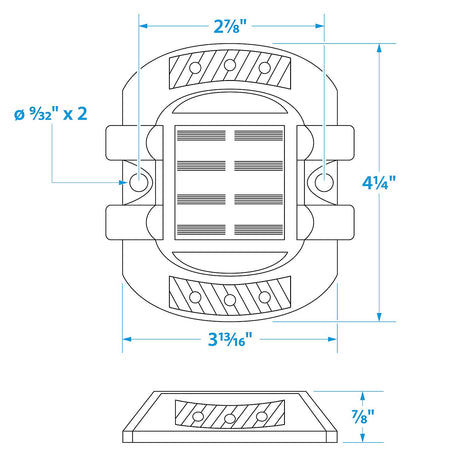 Seachoice 03701 Solar Courtesy LED Round Dock Light