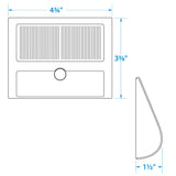 Seachoice 03704 Solar Side-Mount Stainless LED Dock Light