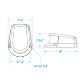 Seachoice Chrome Plated Zamak Bi-Color Bow Light