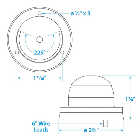 Seachoice Stainless Steel Bi-Color Bow Light