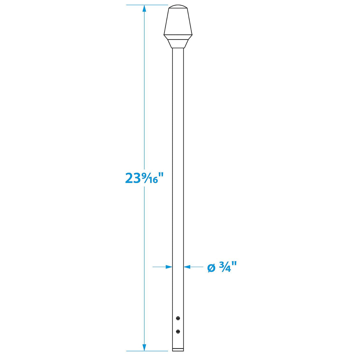 Seachoice 05691 Replacement Spare Pole Light Only (Frosted)