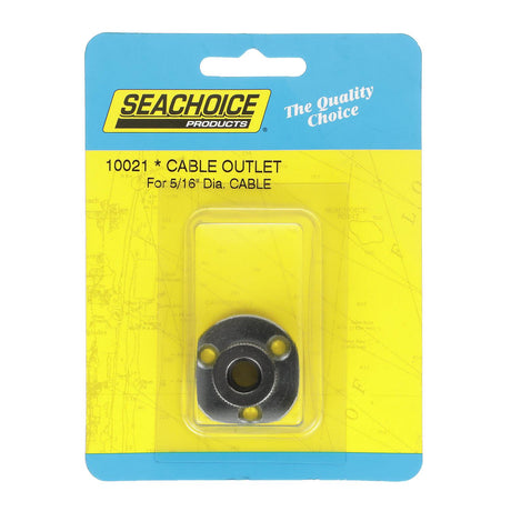 Seachoice 10021 Chrome Plated Brass Cable Outlet - 5/16"