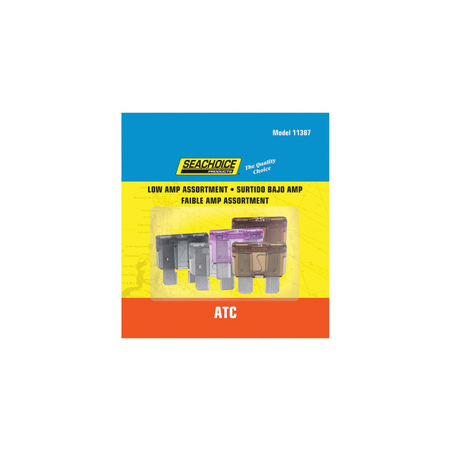 Seachoice Low Amp ATC Glass Fuse Assortment, 5ea