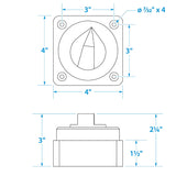 Seachoice Compact Main Battery Switch