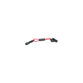Seachoice 11726 Black Whistle On Red Floating Key Chain