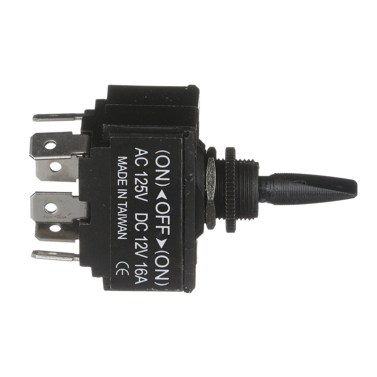 Seachoice 3 Position Toggle Switch, Black Plastic Paddle Mom. On/Off/Mom. On