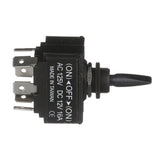 Seachoice 3 Position Toggle Switch, Black Plastic Paddle Mom. On/Off/Mom. On