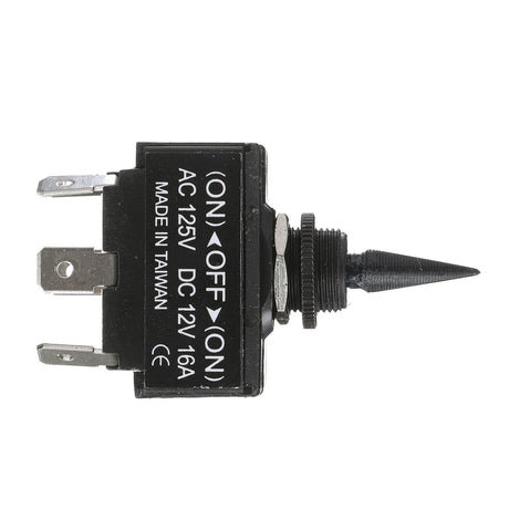 Seachoice 3 Position Toggle Switch, Black Plastic Paddle Mom. On/Off/Mom. On