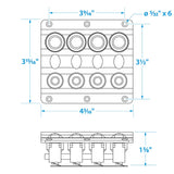 Seachoice 12V LED Switch Panel