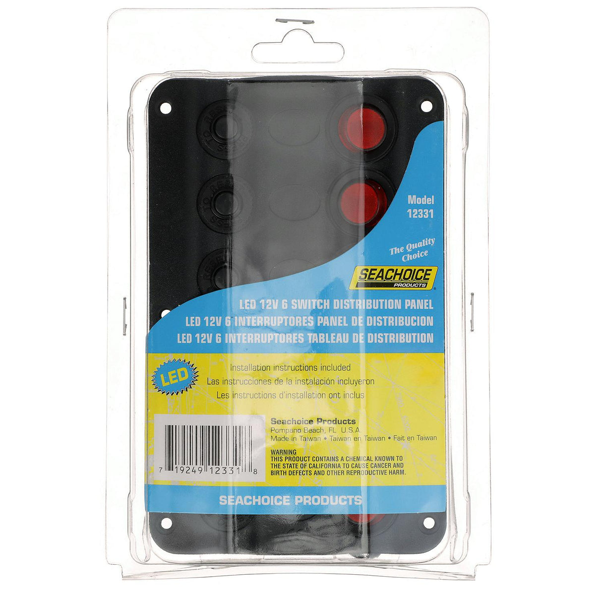 Seachoice 12V LED Switch Panel