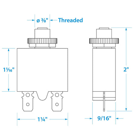 Seachoice Push To Reset Circuit Breaker