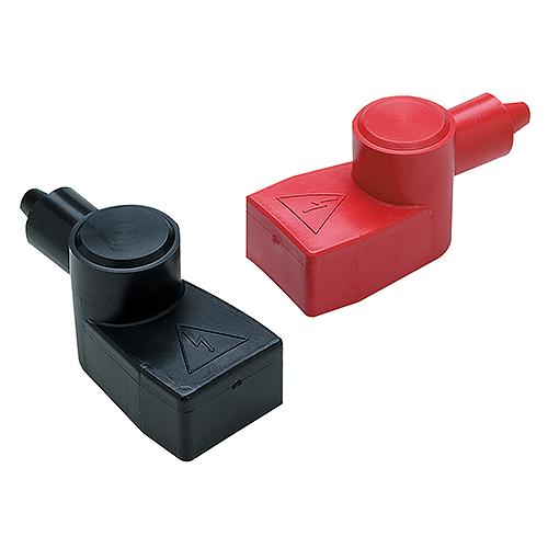 Seachoice Marine Type Battery Terminal Covers (Set Includes 1 Red and 1 Black) Fits Terminals With Wing Nut