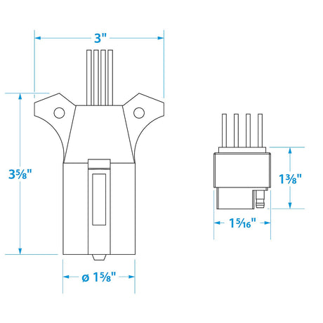 Seachoice 7 Way Trailer Connector